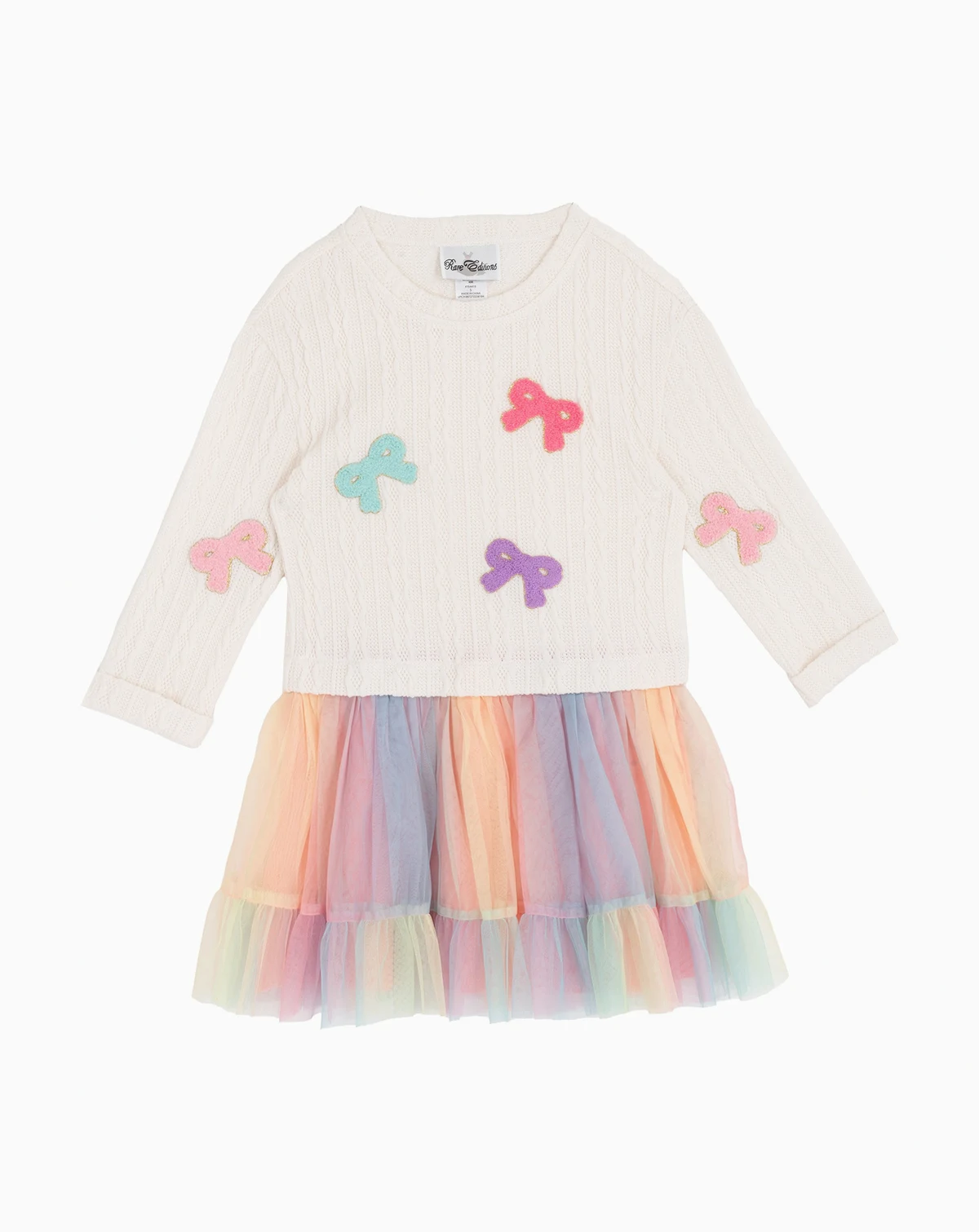 Girls' 2T-6X Cable Knit Sweater Tutu Dress