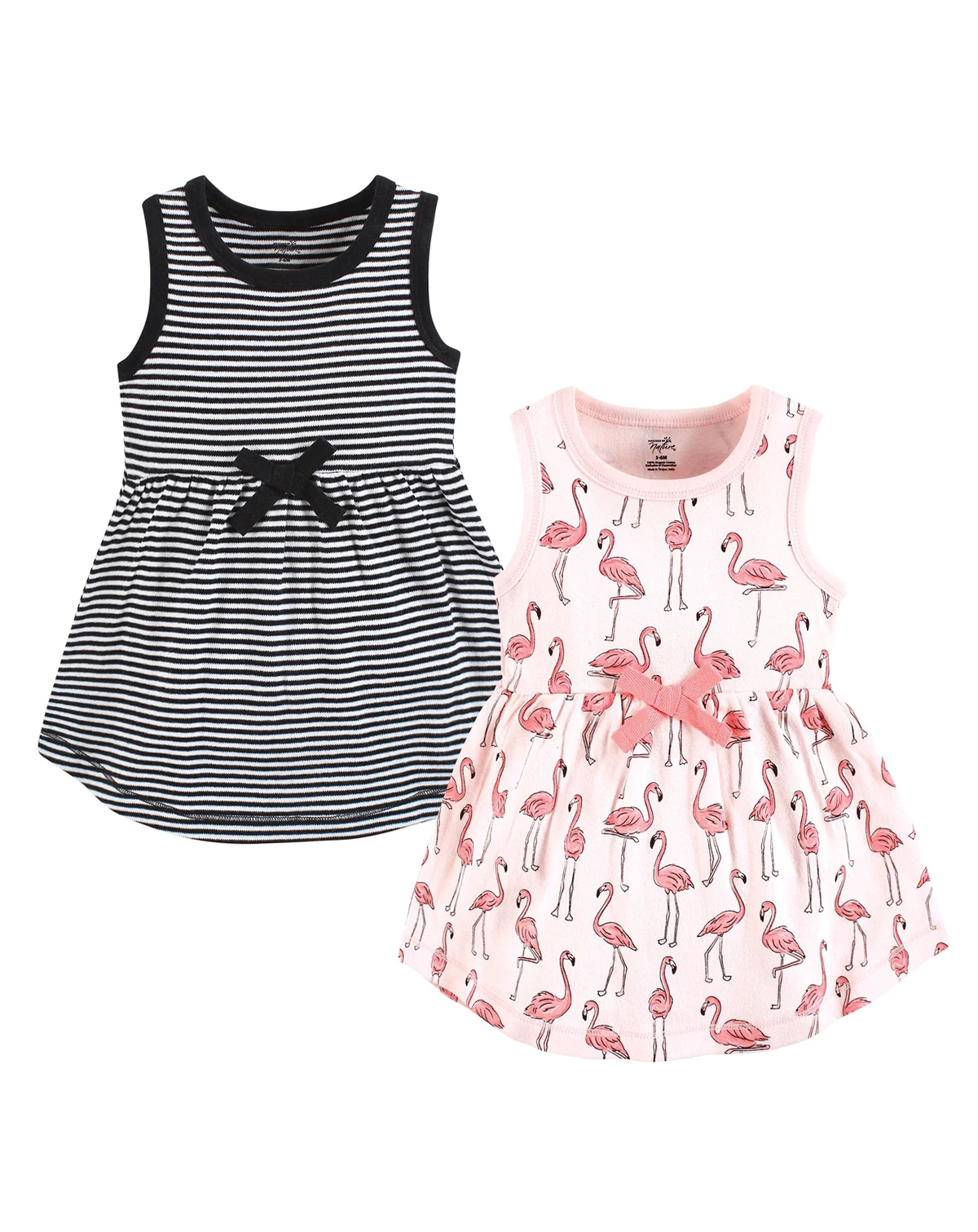 2Pk Natural Sleeveless Dresses