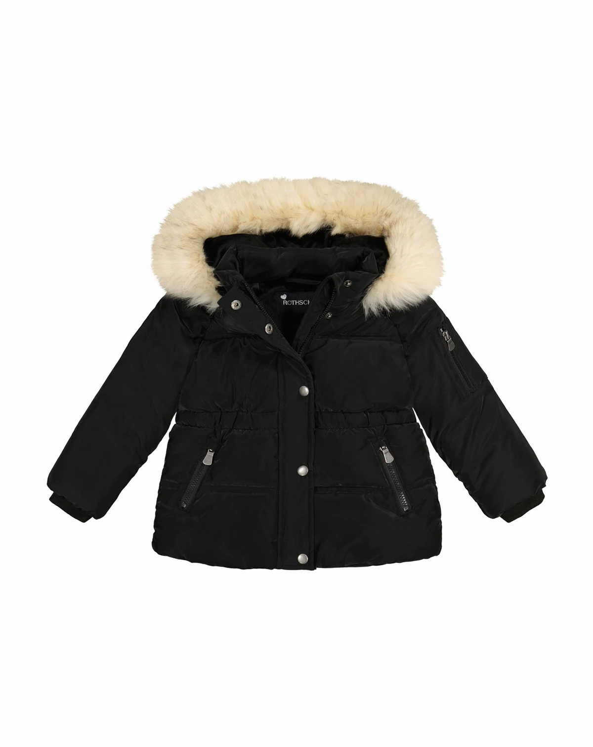 Toddler and Little Girls' Velvet Touch Parka