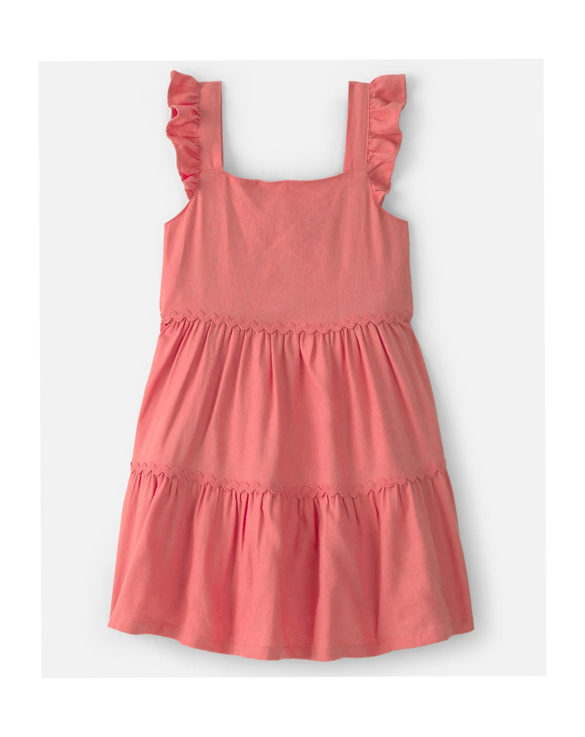 Girls' Toddler 2T-5T Ruffle-Sleeve Tiered Dress