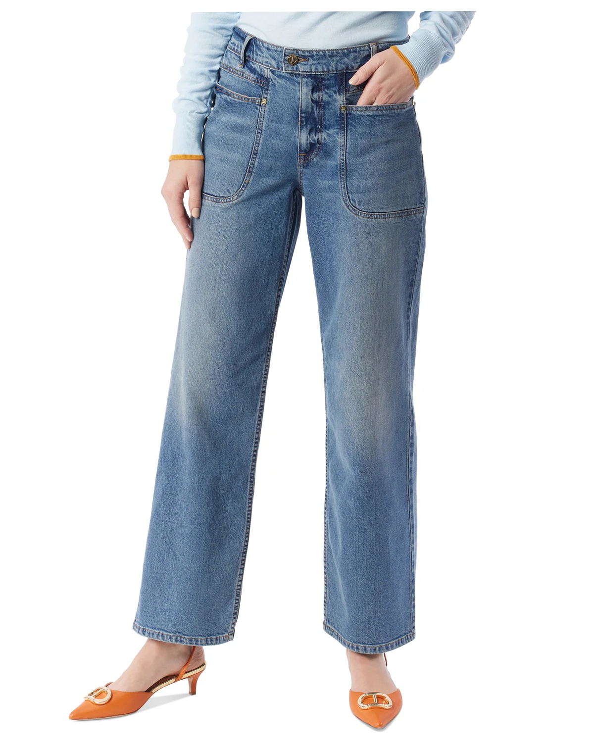 DO by Women's Astrid High-Rise Wide-Leg Jeans