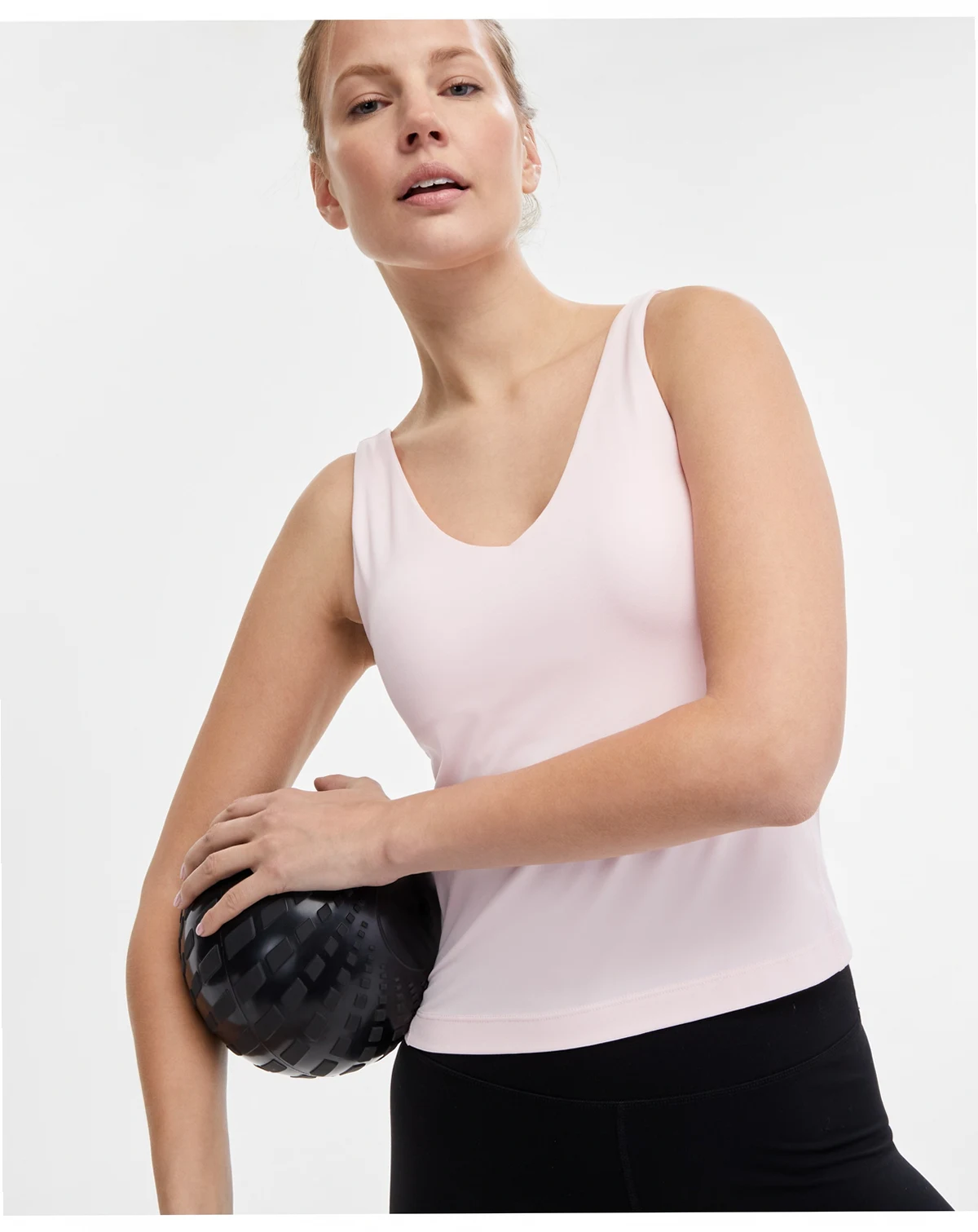 Women's Studio Sleeveless V-Neck Top, Exclusively at Macy's