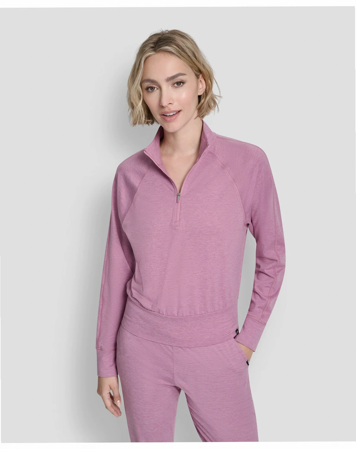 Women's Space Dye Half-Zip Top