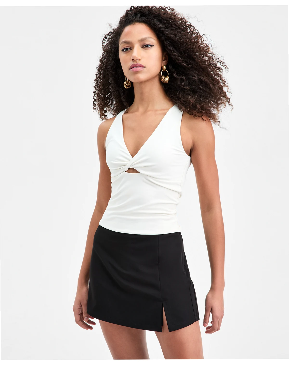 Women's Twist-Front Sleeveless Top, Macy's Exclusive