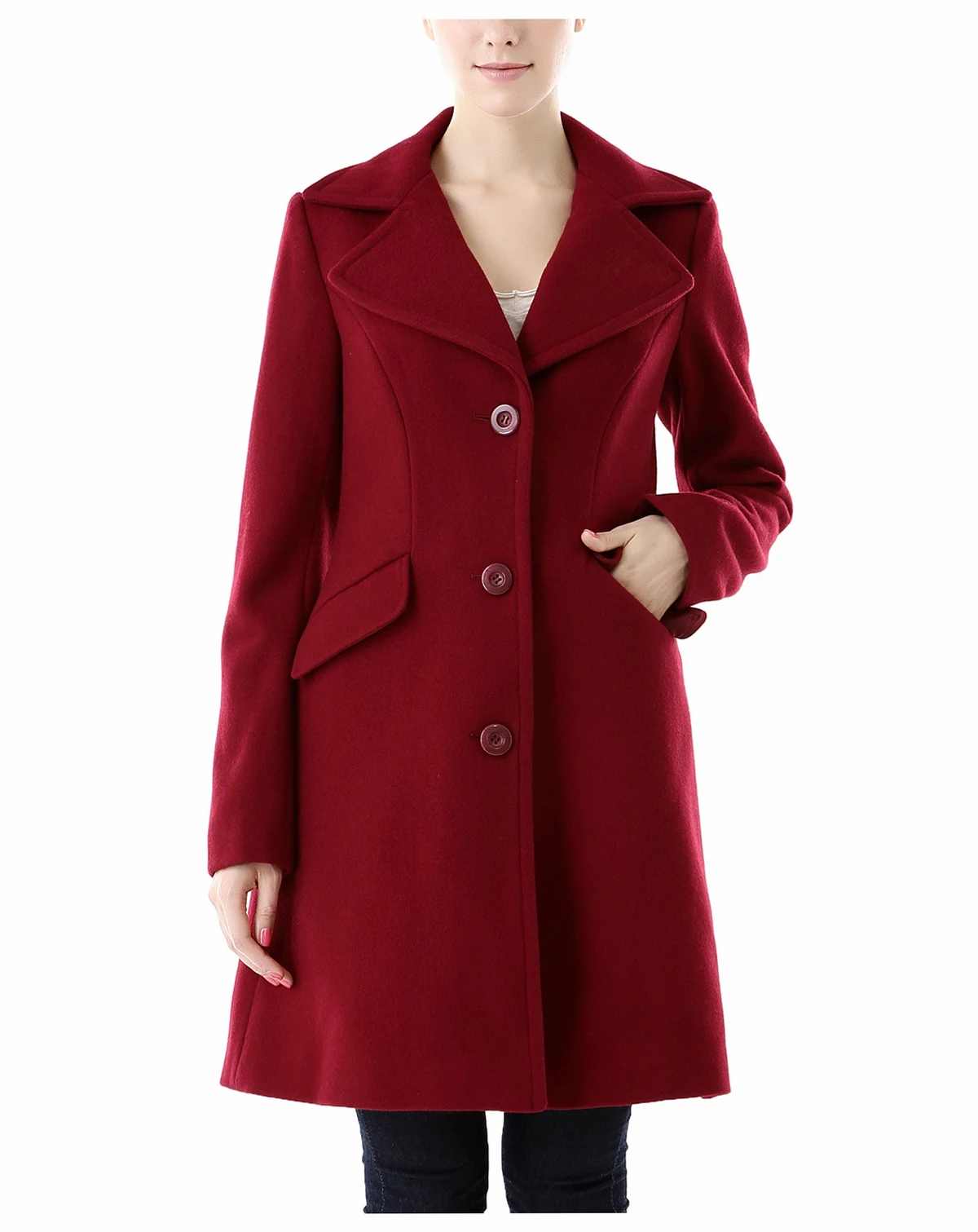 Women's Sasha Wool Blend Walking Coat