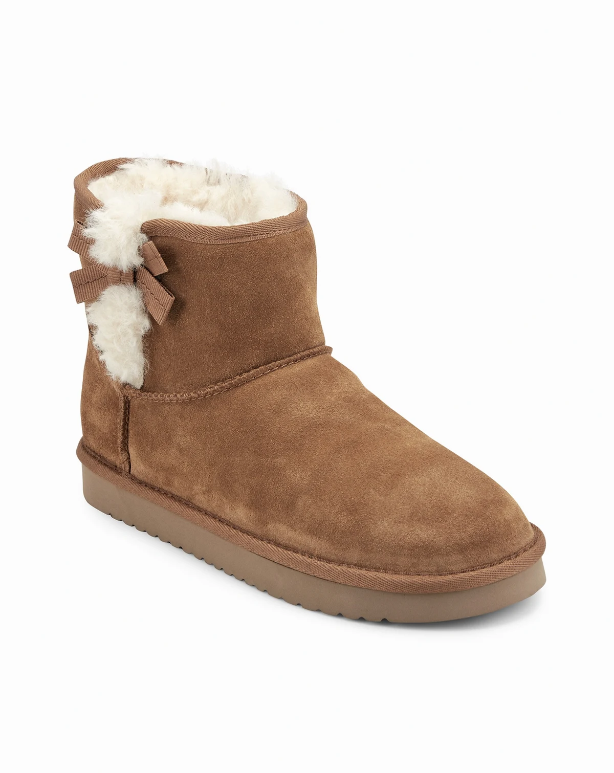 Women's Worldly Round Toe Casual Cozy Ankle Booties