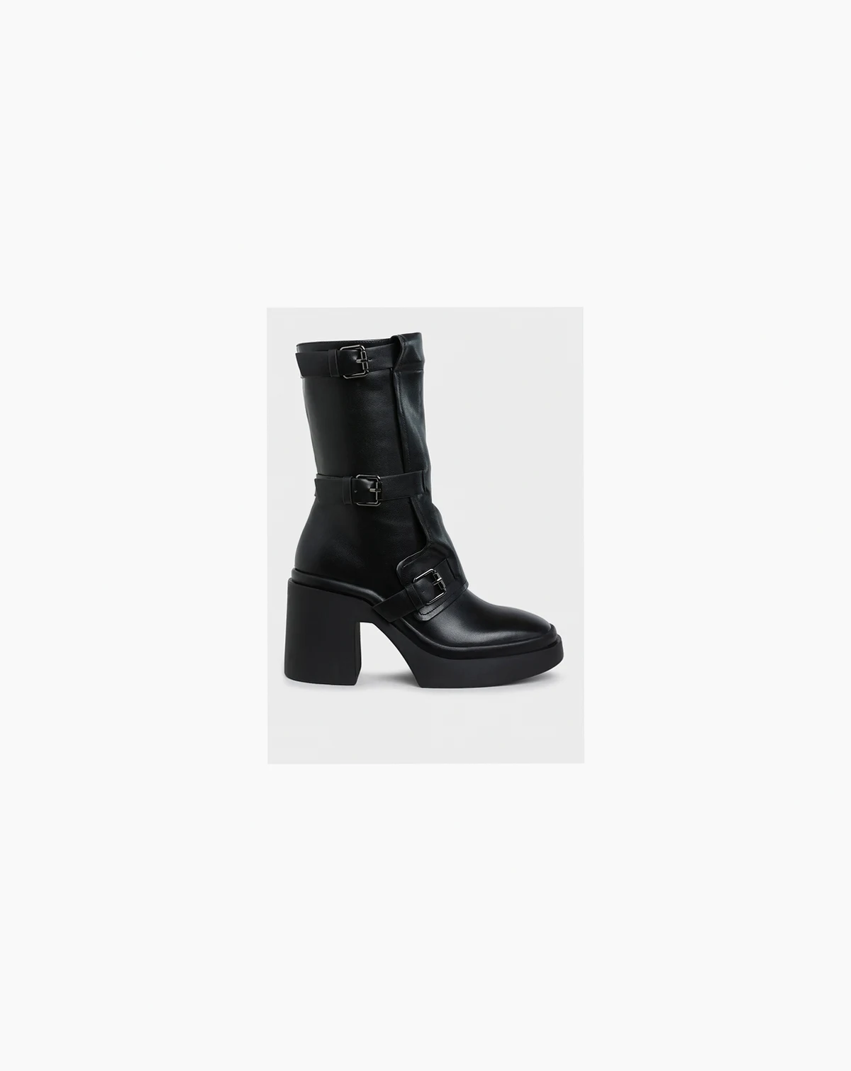 Womens Syrah Chunky Biker Boots