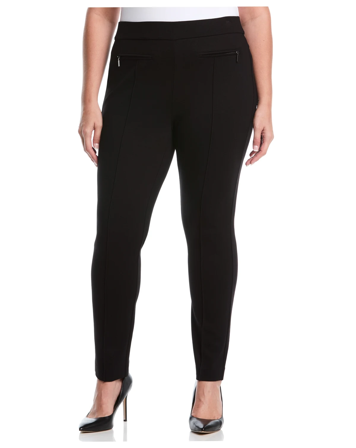 Plus Size Plus Size Ponte Slim Leg Pant