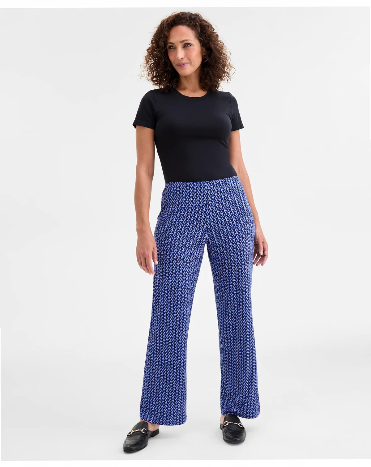 Women's Printed Knit Pull-On Pants, Macy's Exclusive