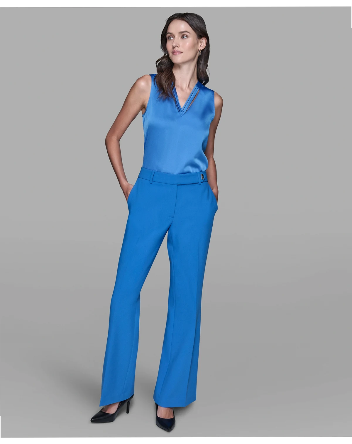 Women's Flared Invisible Zipper Pants