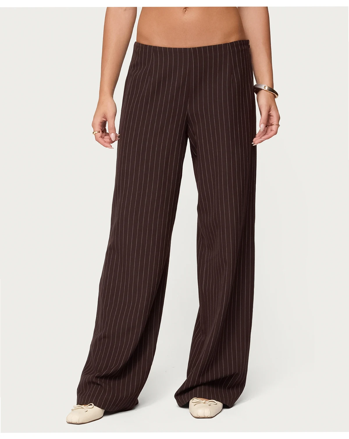 Women's Kerie Pinstripe Low Rise Pants