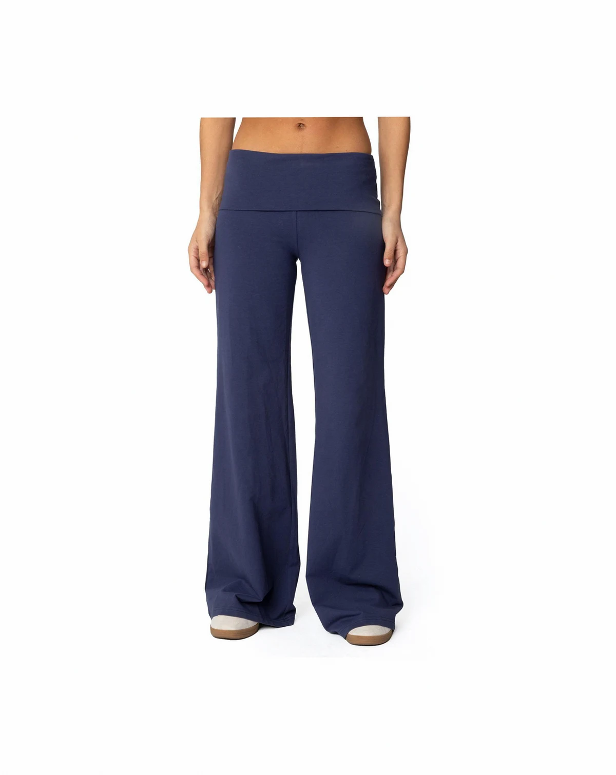 Women's Wide Leg Foldover Pants