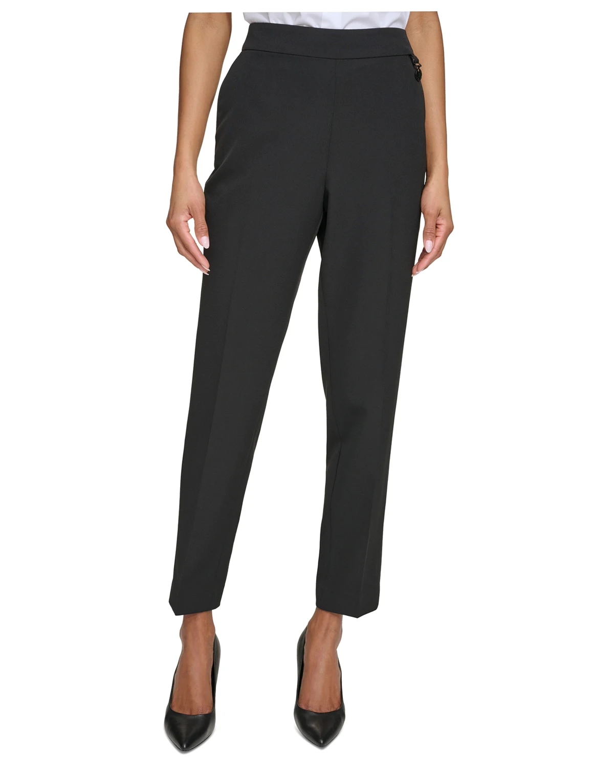 Karl Lagerfeld Women's Logo Slim-Leg Pants