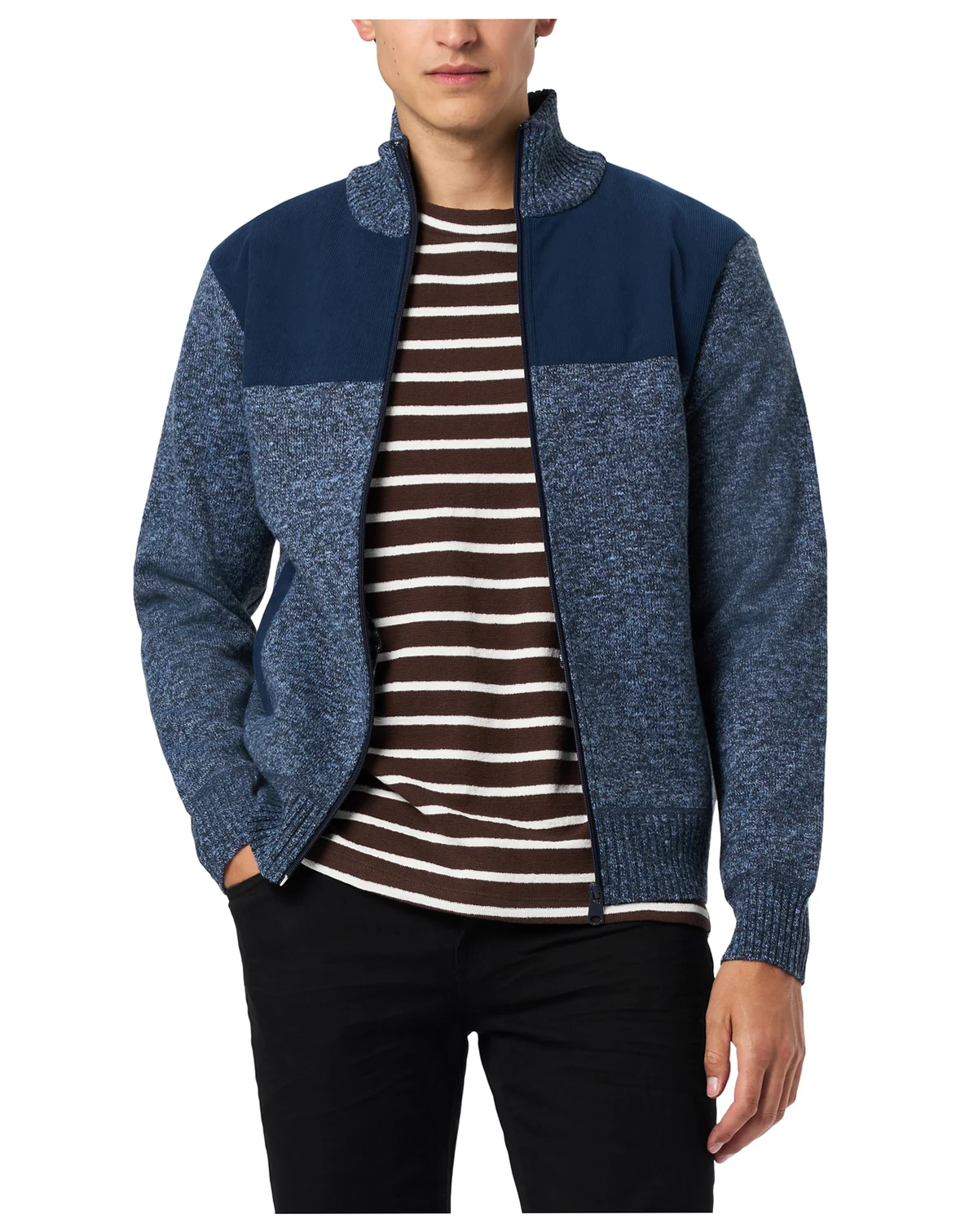 Men's Wando Relaxed Full-Zip Knit Jacket
