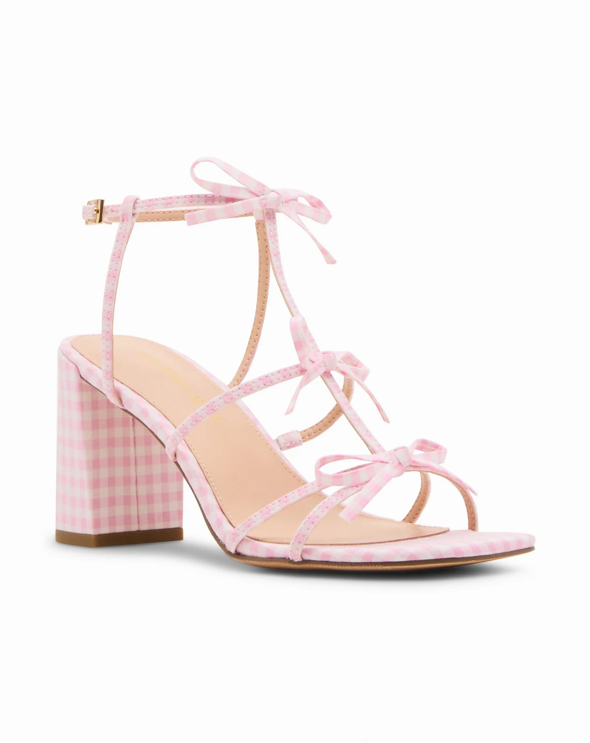 Lovely Bow Strappy Block-Heel Dress Sandals