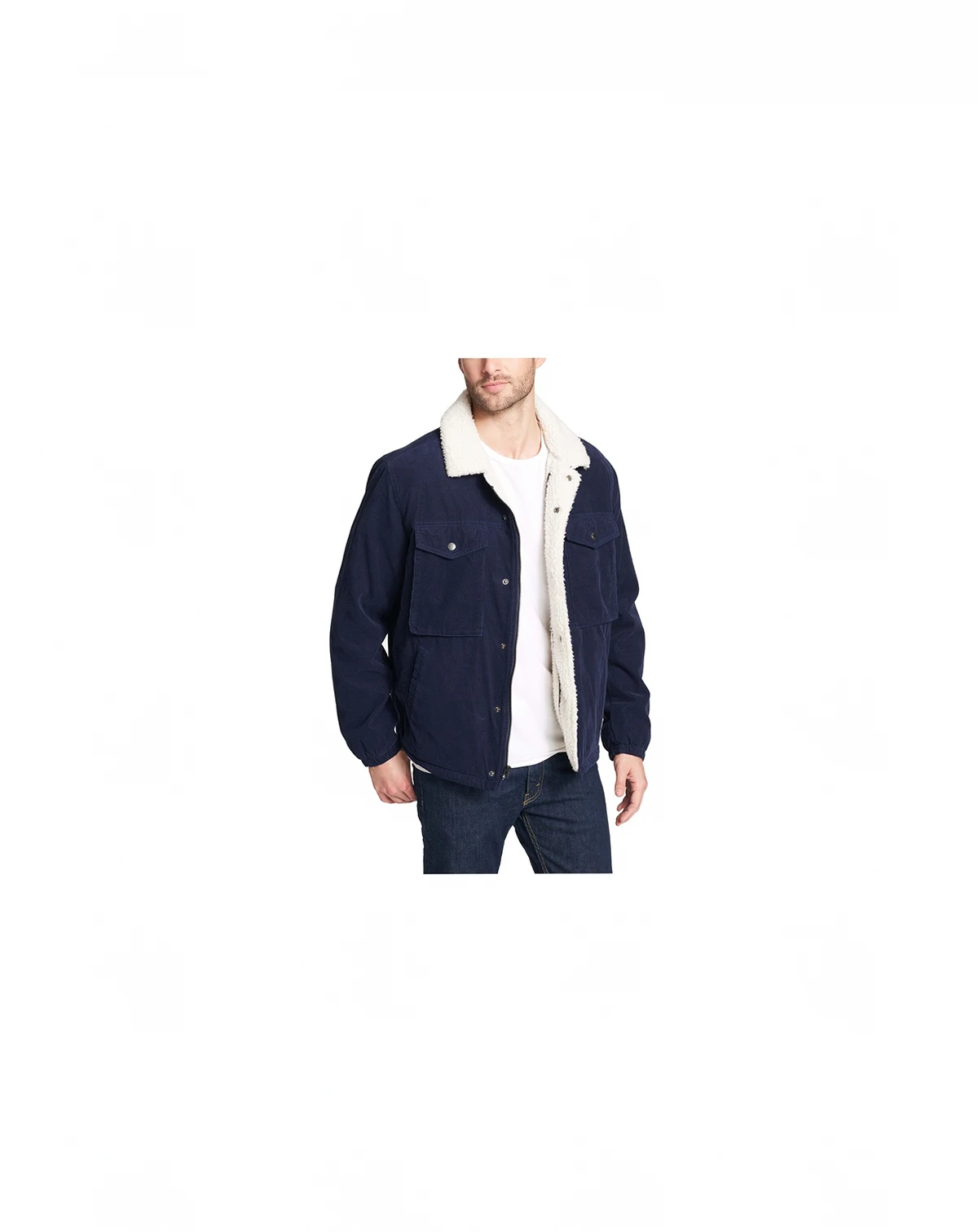 Men's Fleece-Lined Corduroy Trucker Jacket