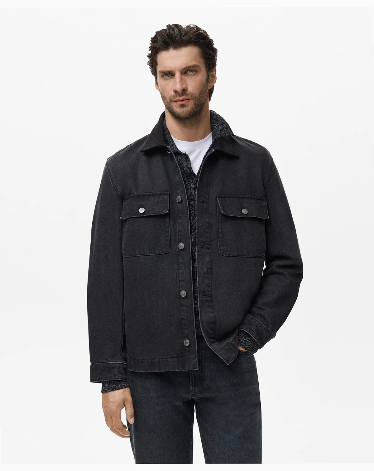 Men's Denim Pockets Jacket