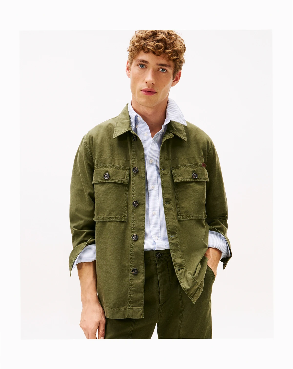 Men's Utility Collar Shirt Jacket