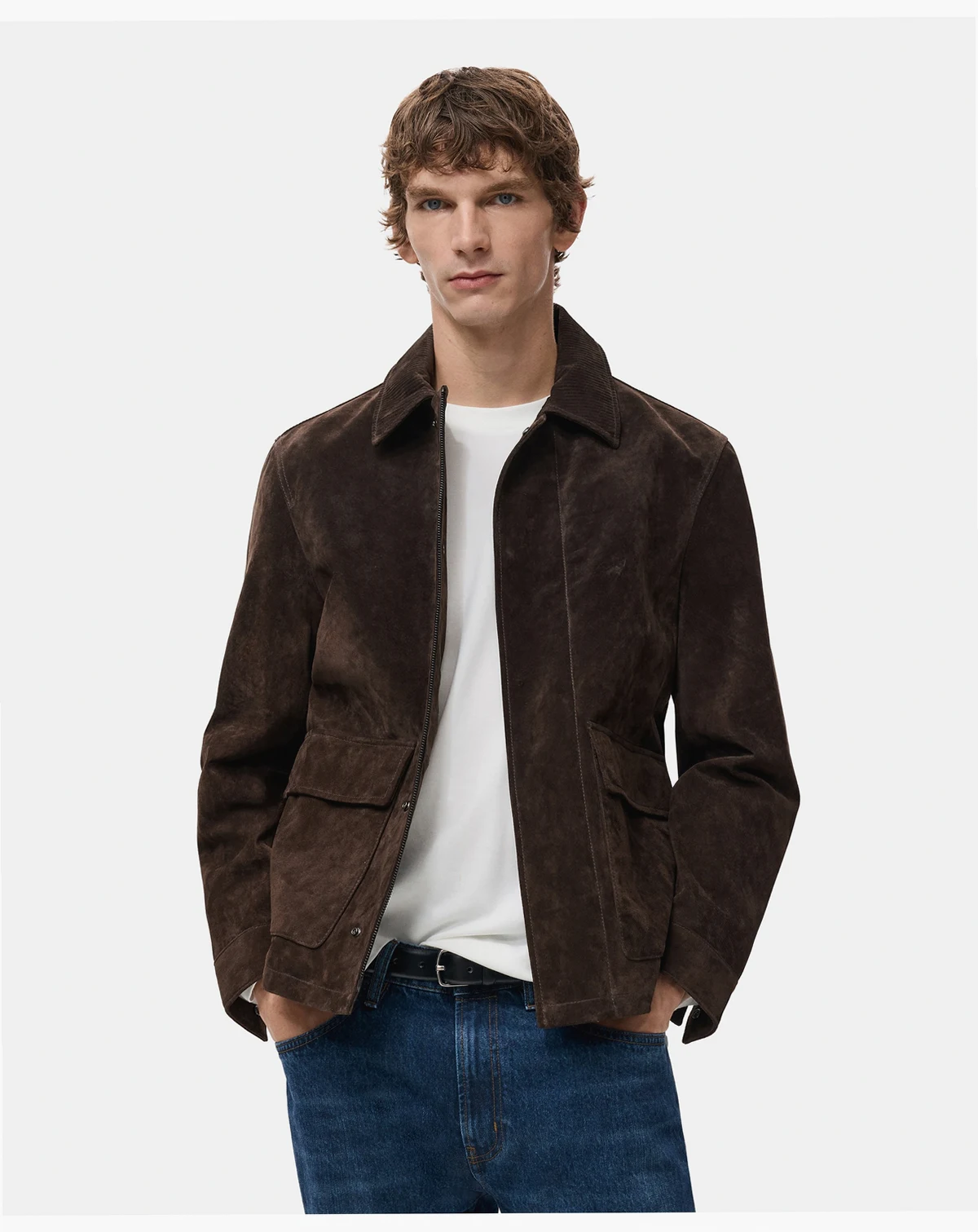 Men's Suede Leather Jacket