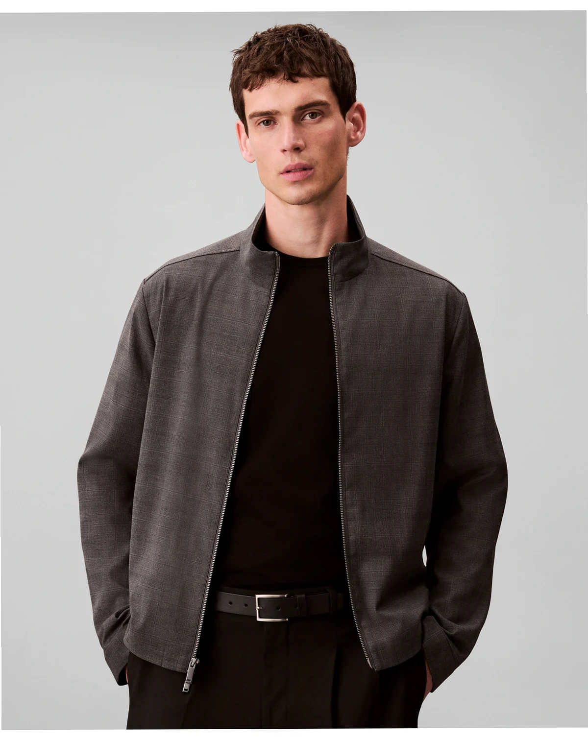 Men's Yarn-Dyed Zip Jacket