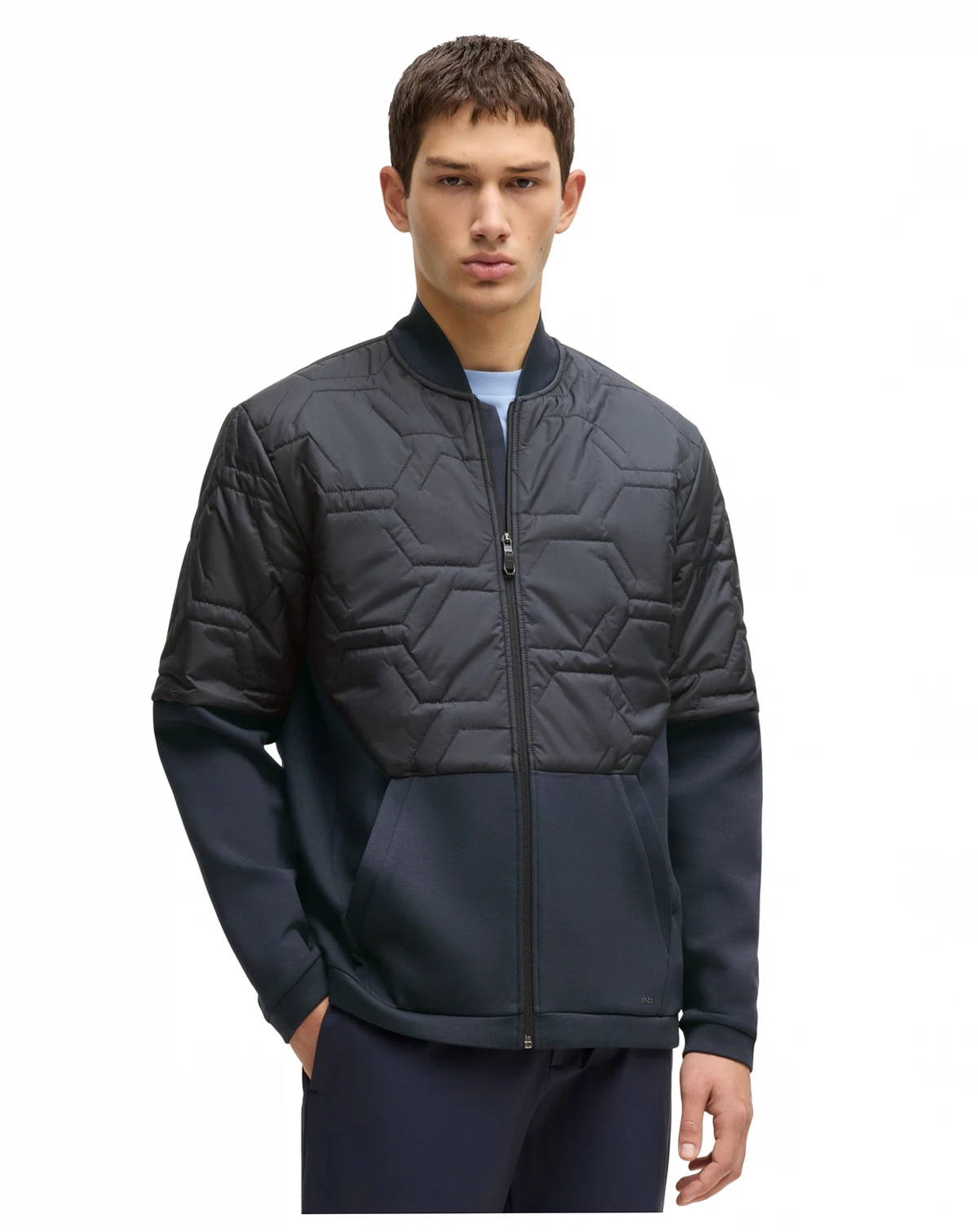 Men's Quilted Hybrid Jacket