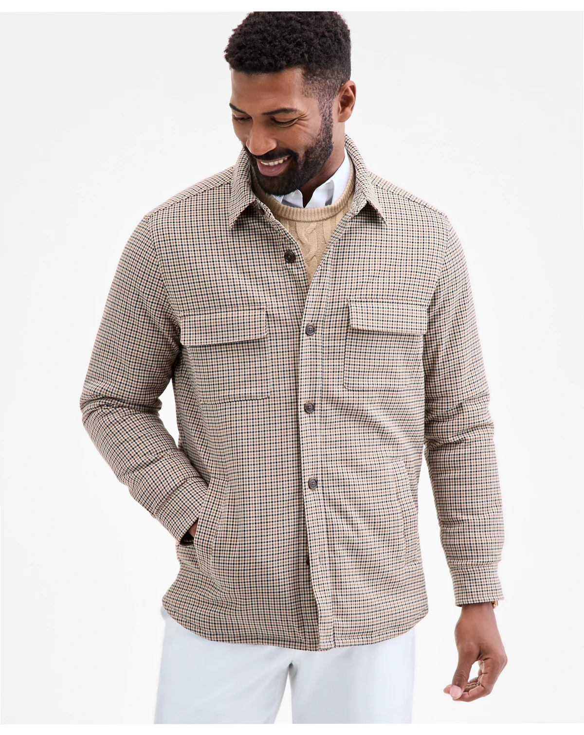 Men's Houndstooth Jacket, Macy's Exclusive