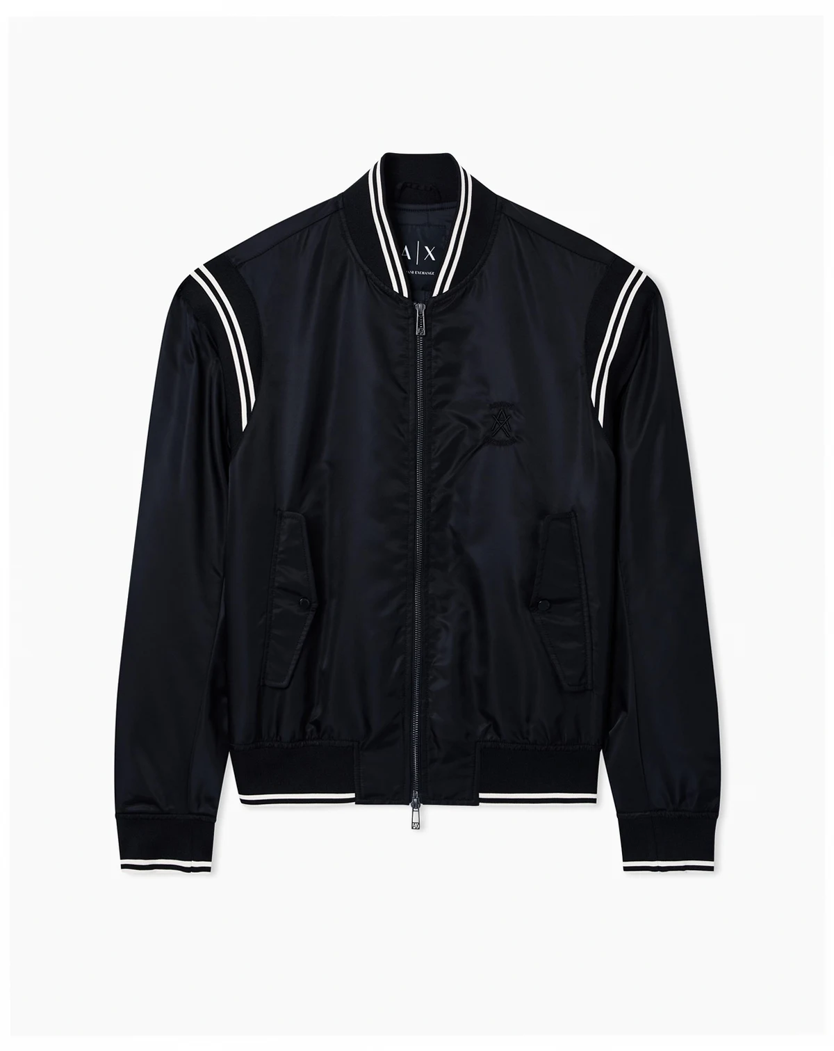 Men's Varsity Bomber with Back Graphic Jacket