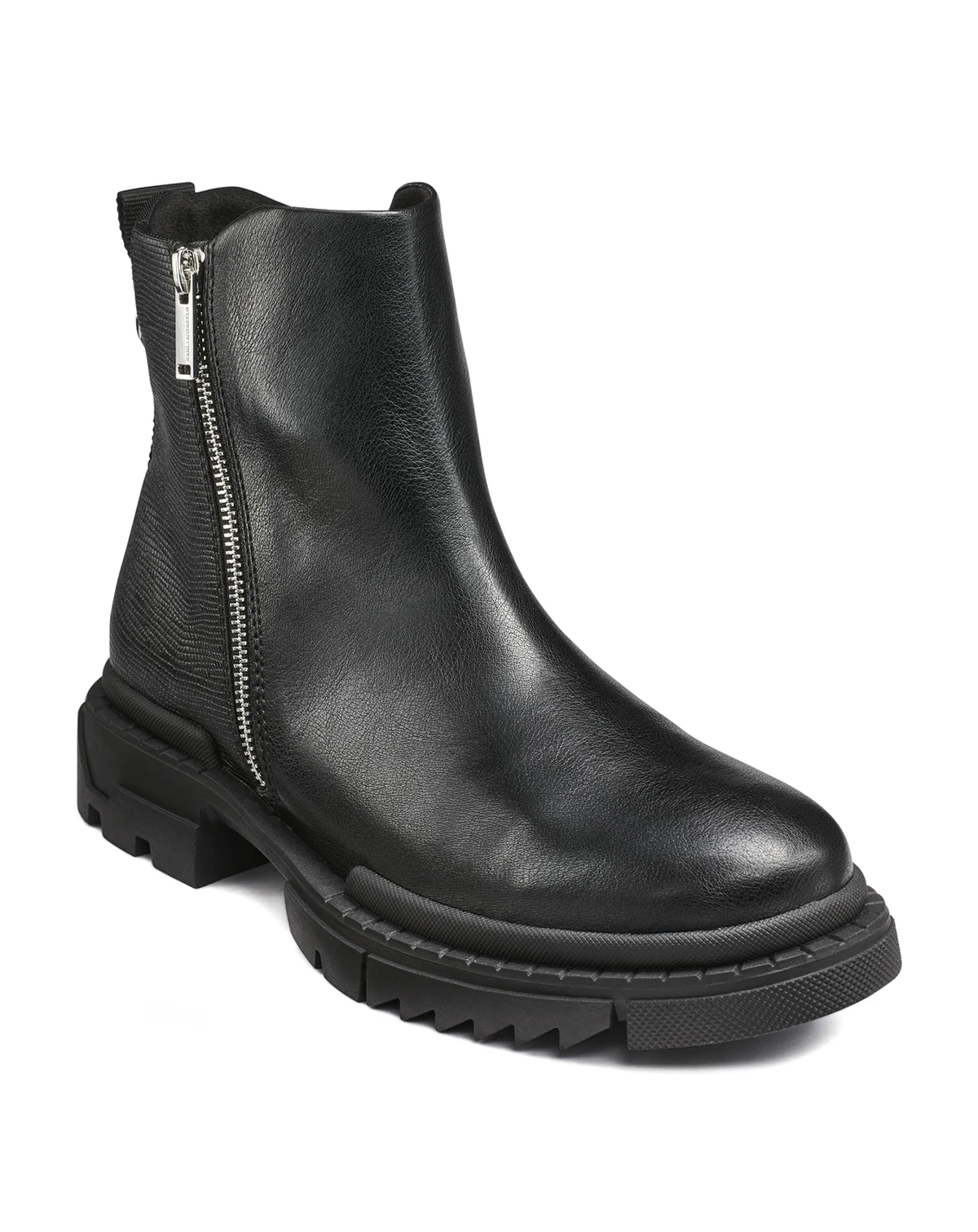 Men's Mixed Media Double Zip Boots