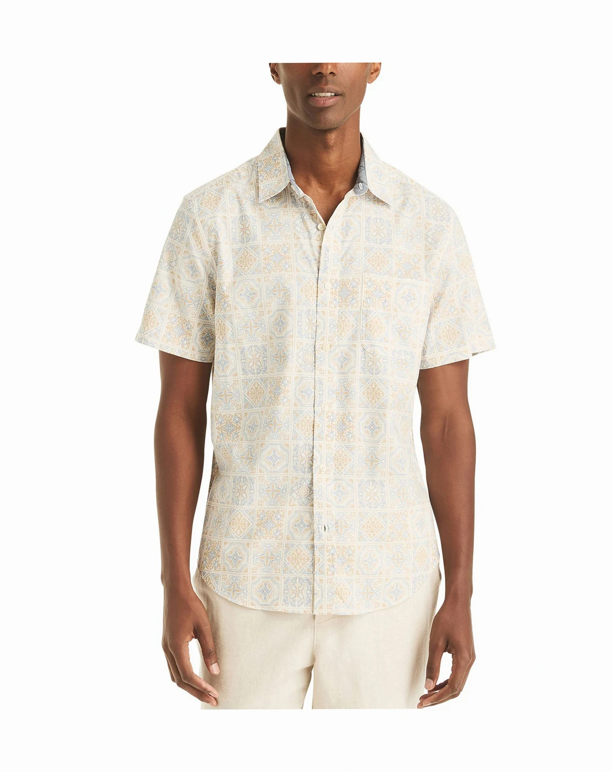Men's Printed Short-Sleeve All-Over Print Shirt