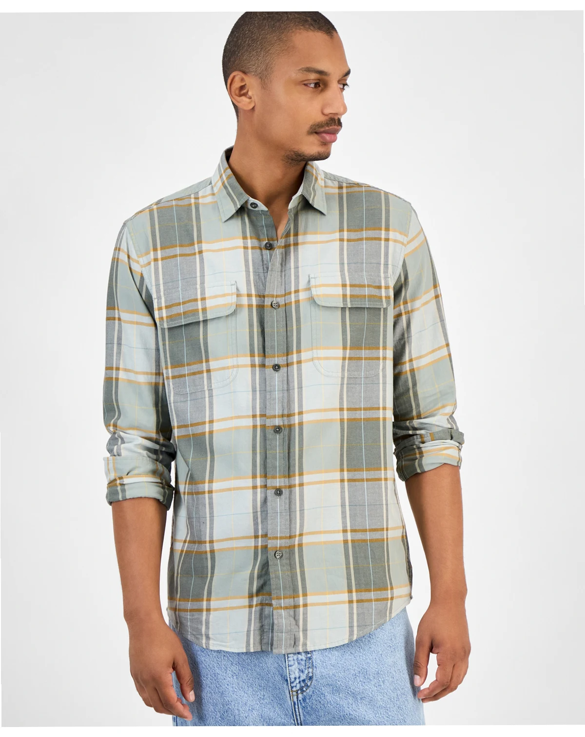 Men's Plaid Shirt, Macy's Exclusive