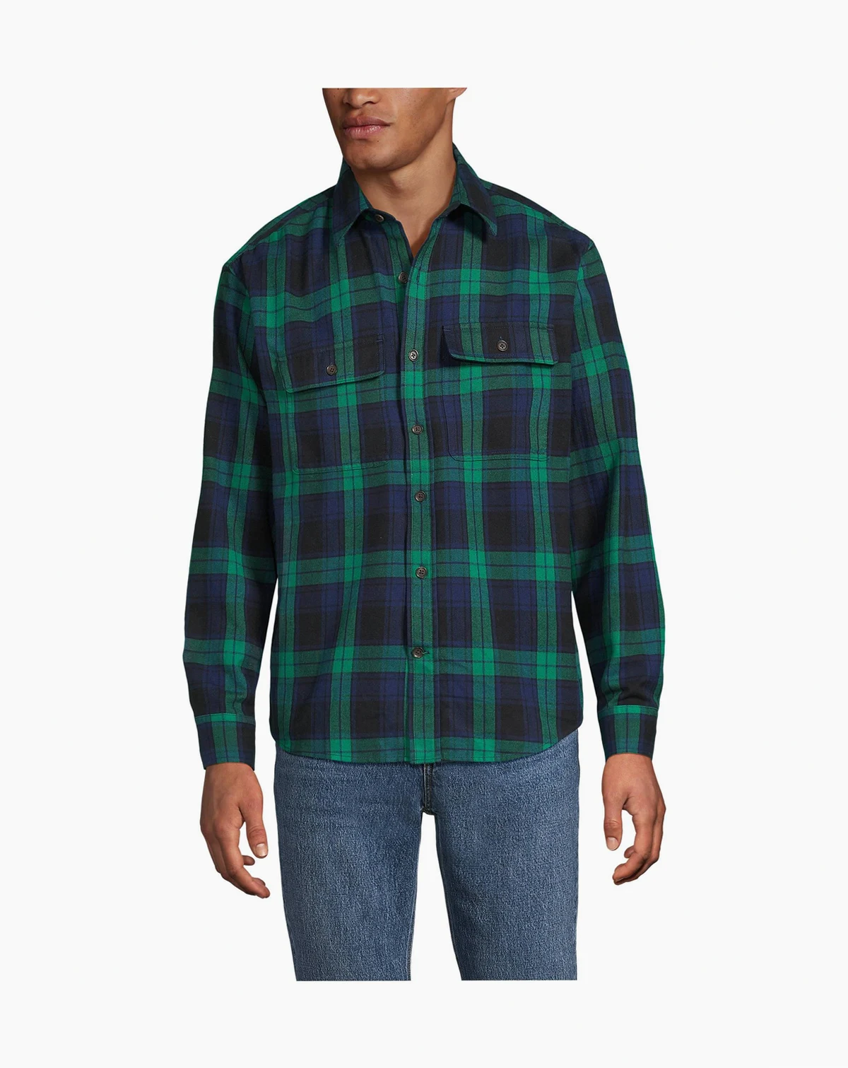 Men's Long Sleeve RainDefense Flannel Shirt