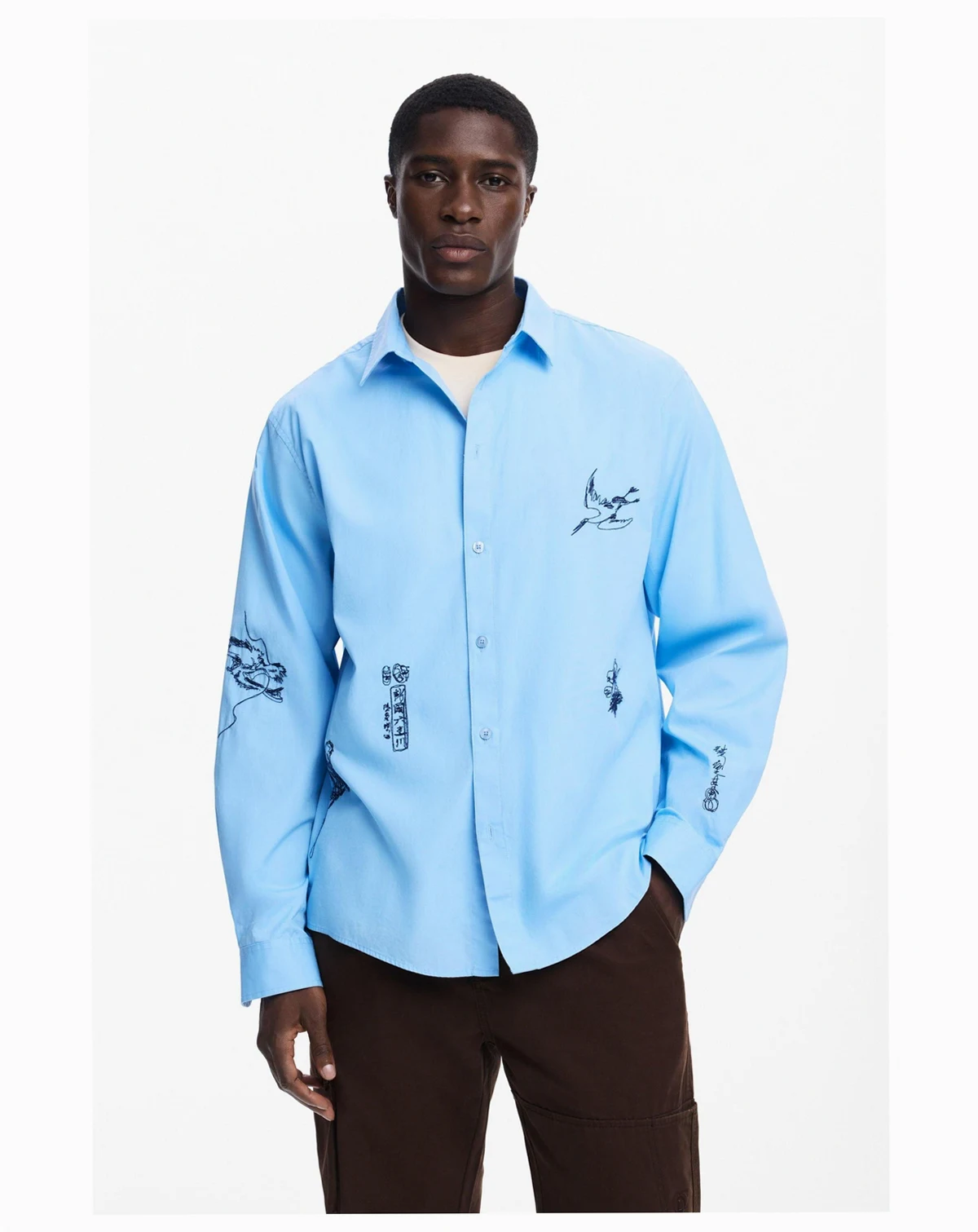 Men's Carp print shirt