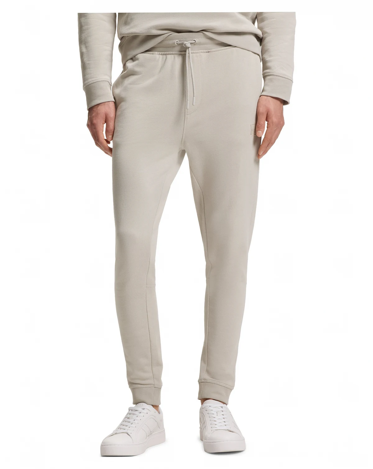 Men's Cotton-Terry Logo Patch Tracksuit Bottoms Pants