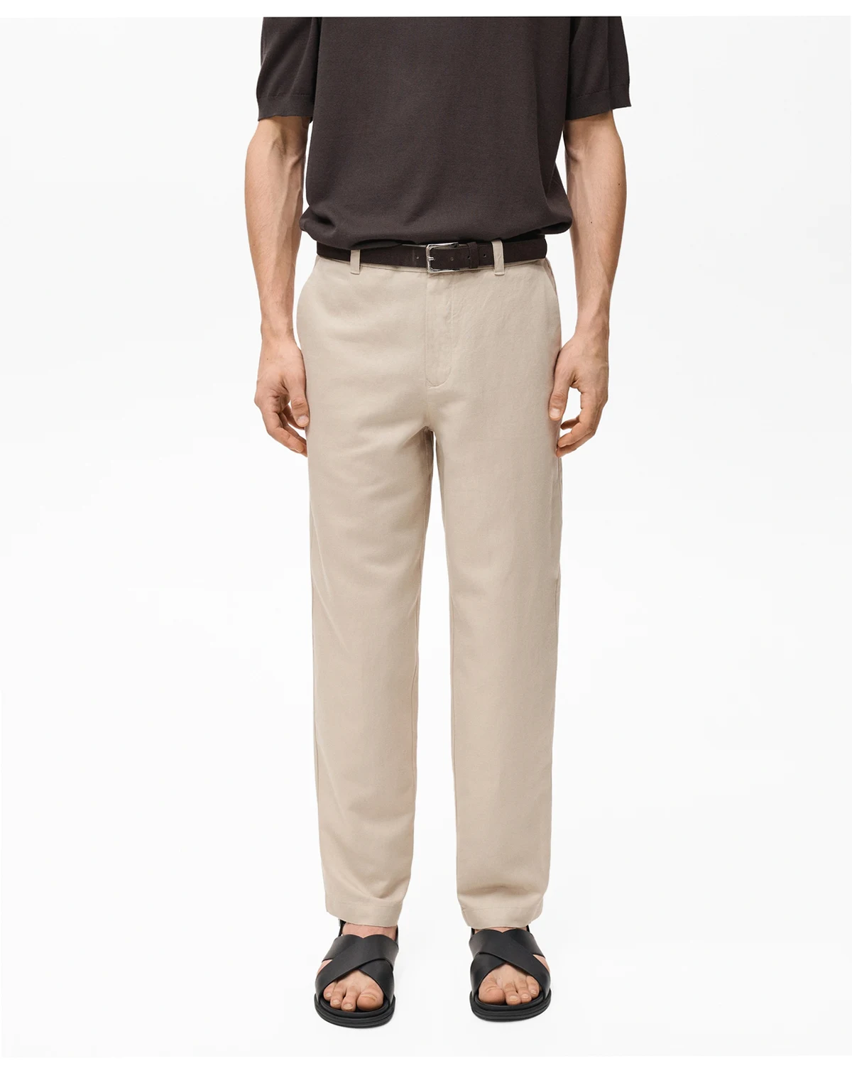 Men's Regular-Fit Linen Pants