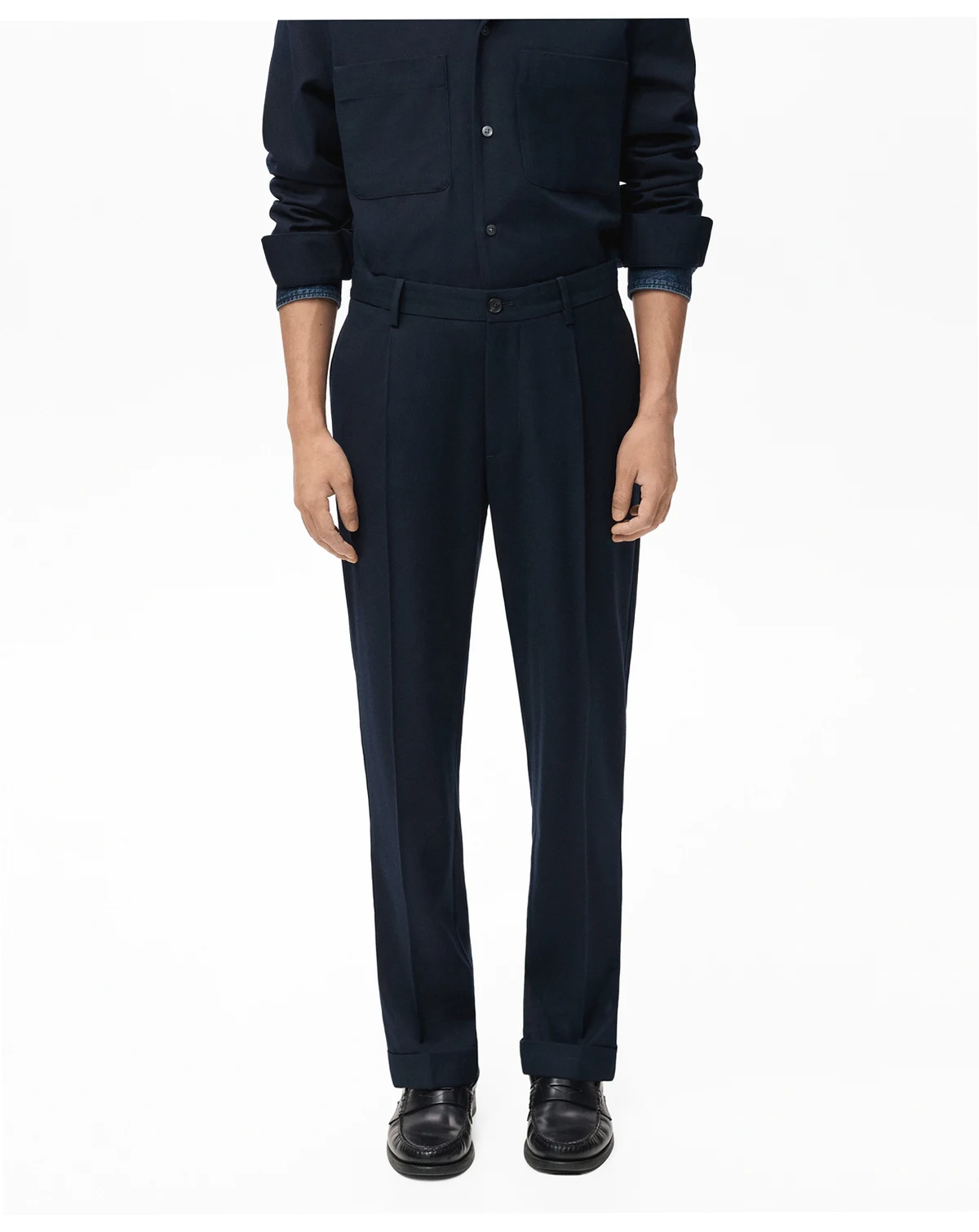 Men's Regular-Fit Pleated Pants