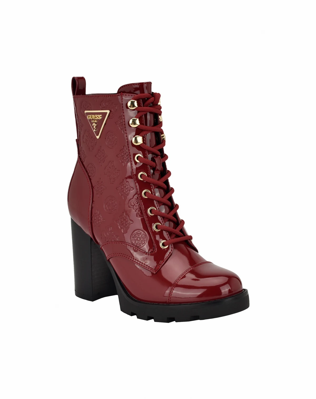 Women's Neadyn Heeled Lug Sole Lace Up Hiker Booties