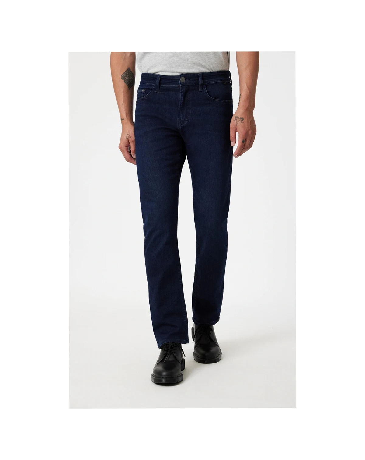 Mavi Men's Zach Straight Leg In Ink Brushed Supermove