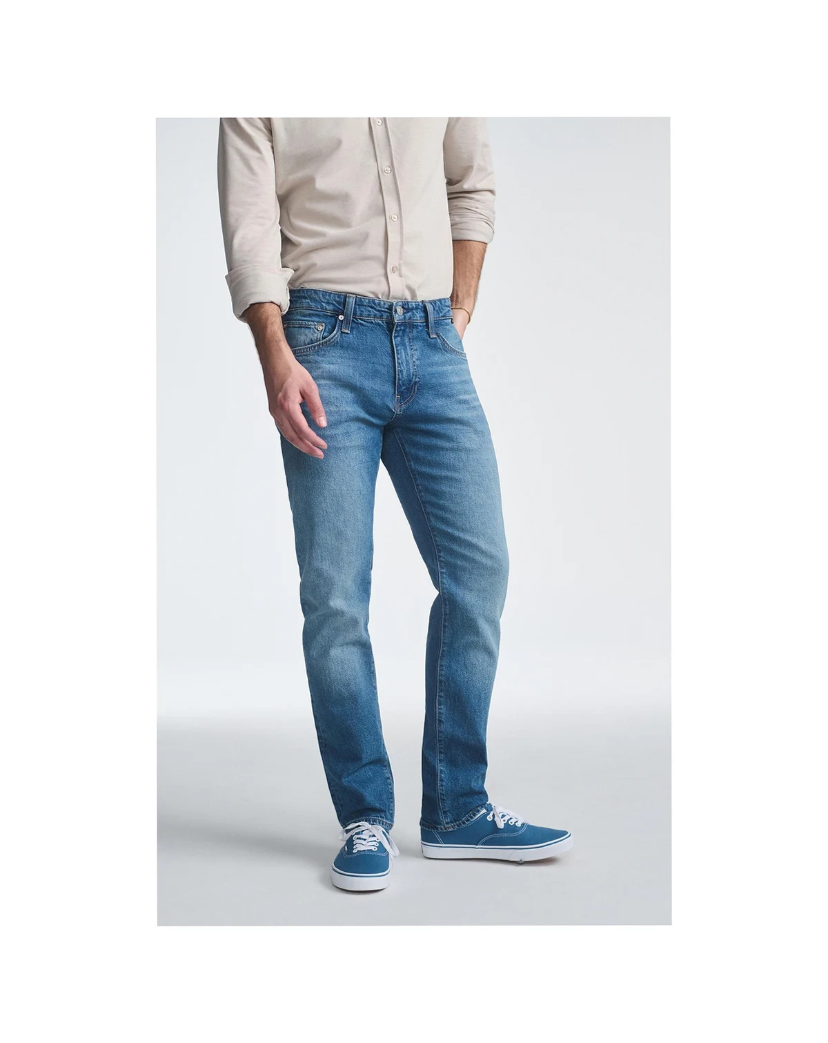 Men's Mavi Jake Slim Leg In Indigo Brushed Classic Blue