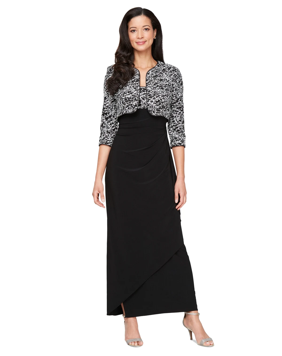 Petite Empire-Waist Gown & Bolero Jacket