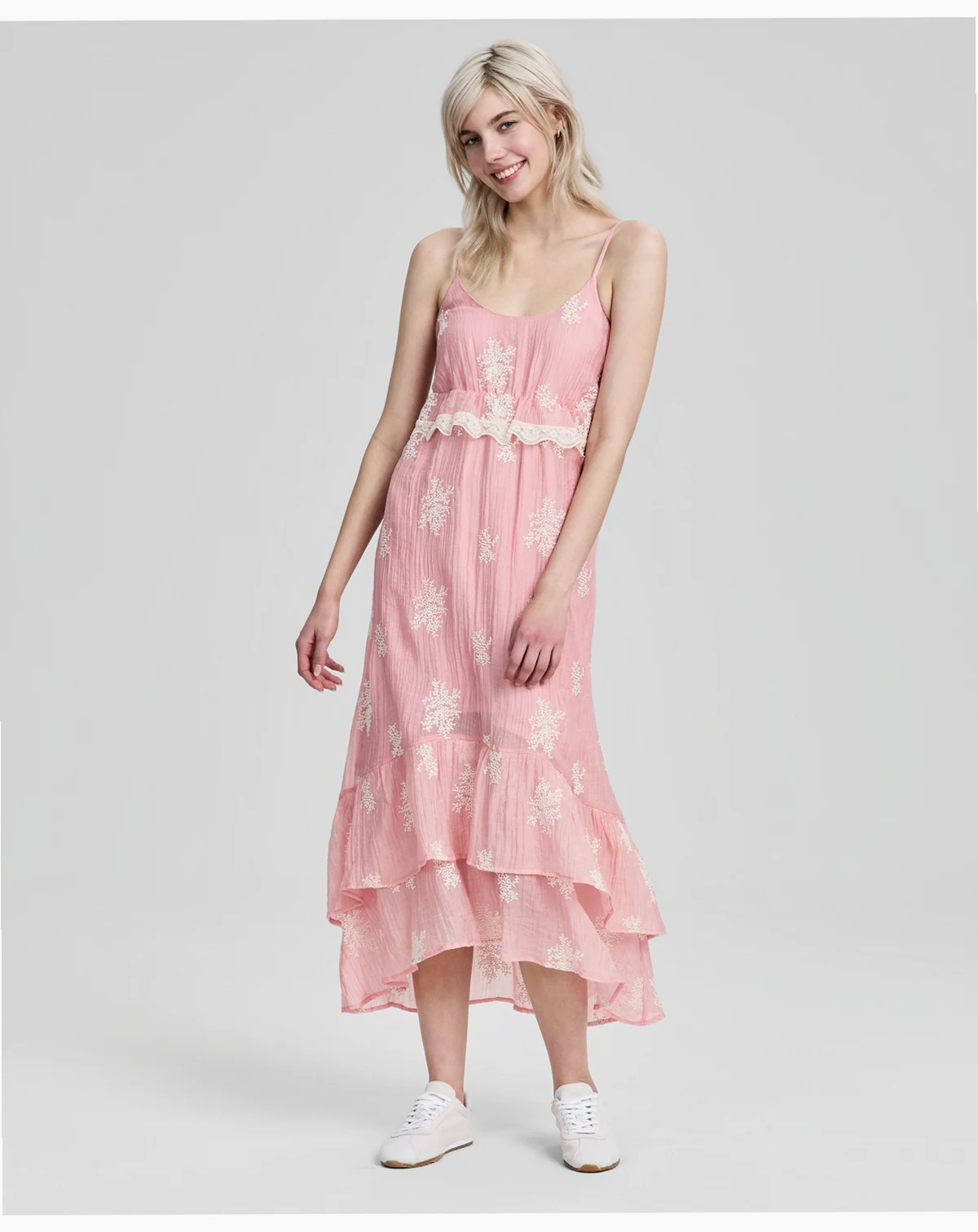 Women's Embroidered High-Low Maxi Dress, Macy's Exclusive