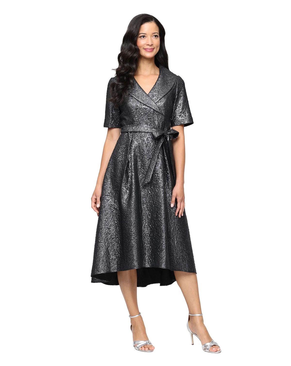 Petite Textured A-Line Dress