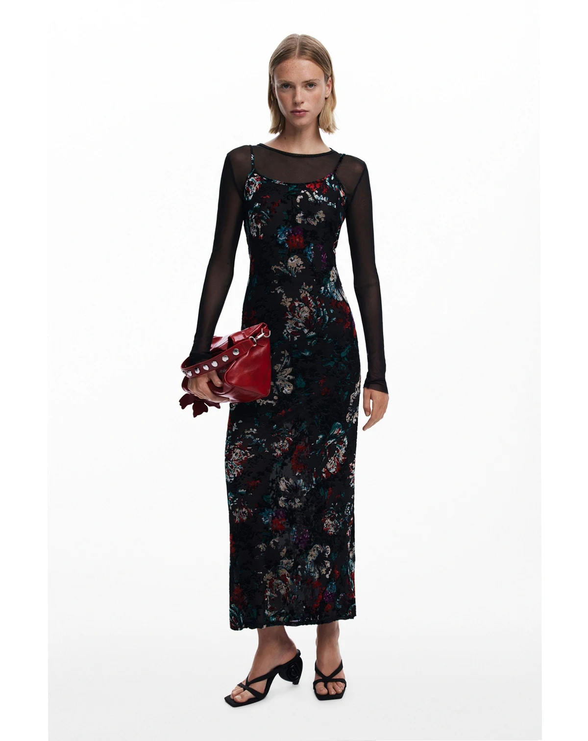 Women's Mesh combo dress