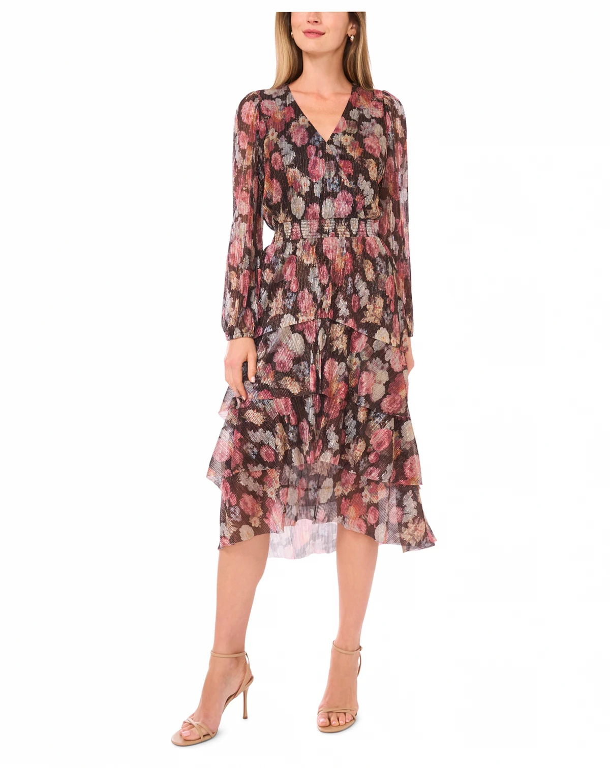 Women's Ruffle Midi Dress