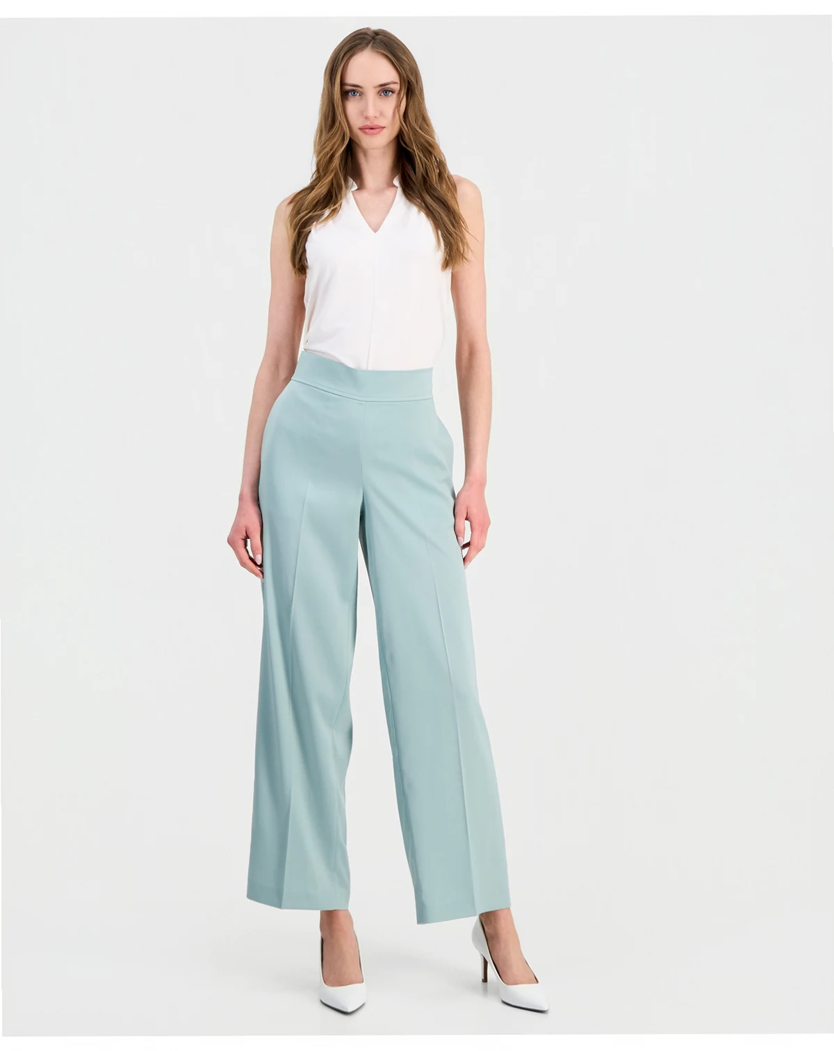 Women's Pull-On High-Rise Wide-Leg Pants