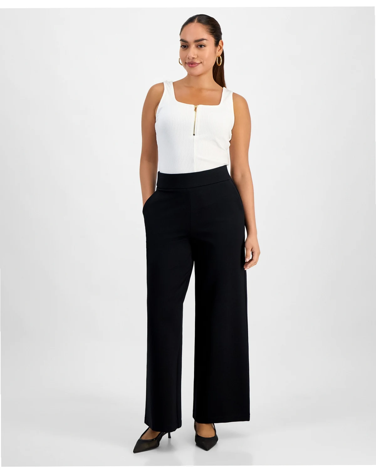 Petite Wide-Leg Pants, Macy's Exclusive