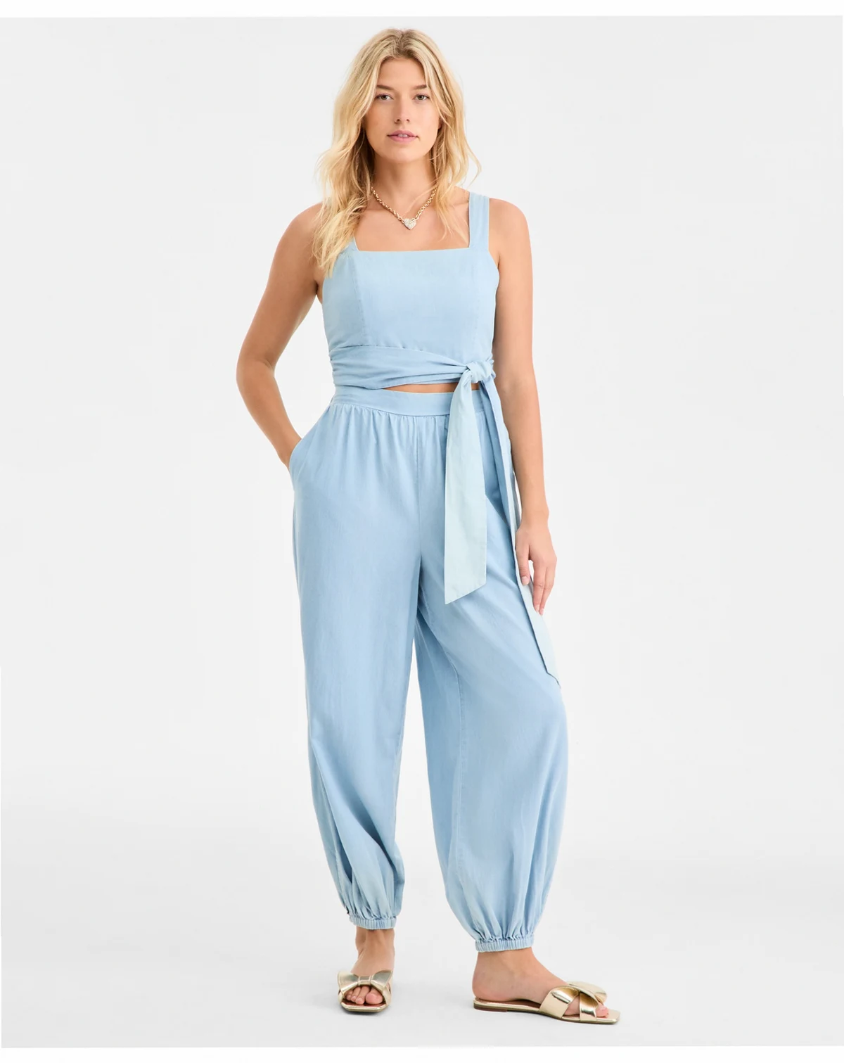 Women's Cotton Pull-On Balloon Pants, Macy's Exclusive
