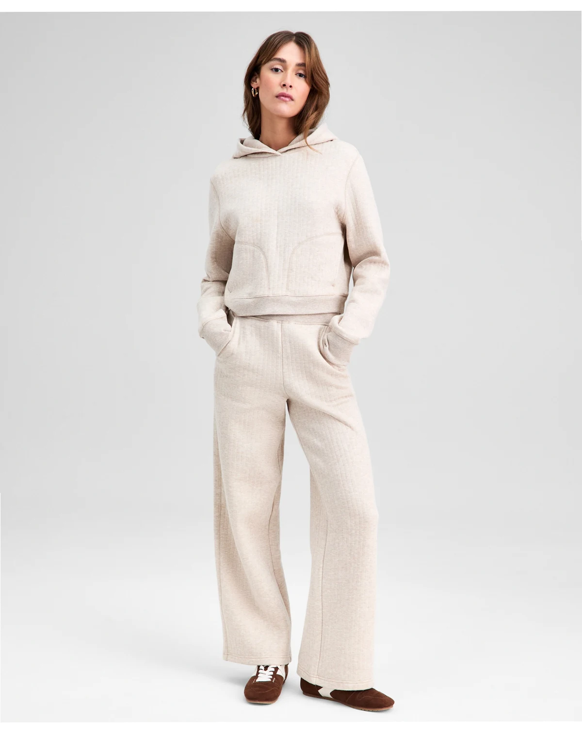 Women's Quilted Wide-Leg Lounge Pants, Macy's Exclusive