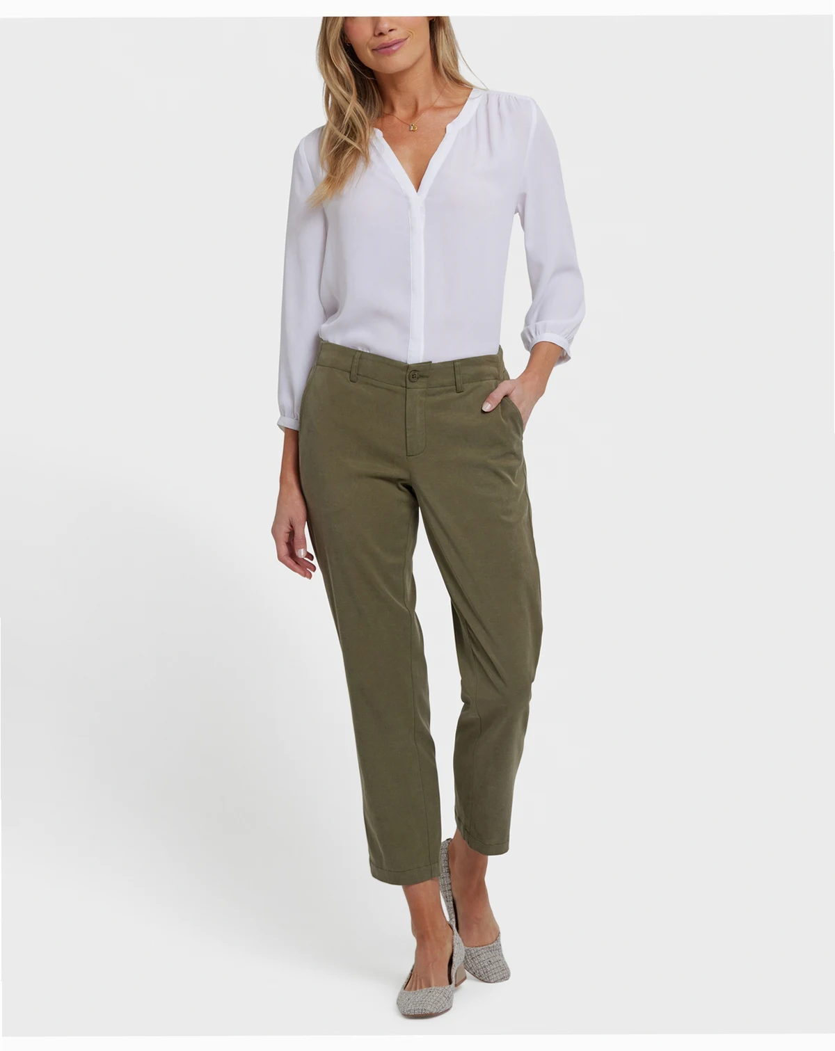 Women's Easy-Fit Ankle Trouser Pull On Pants