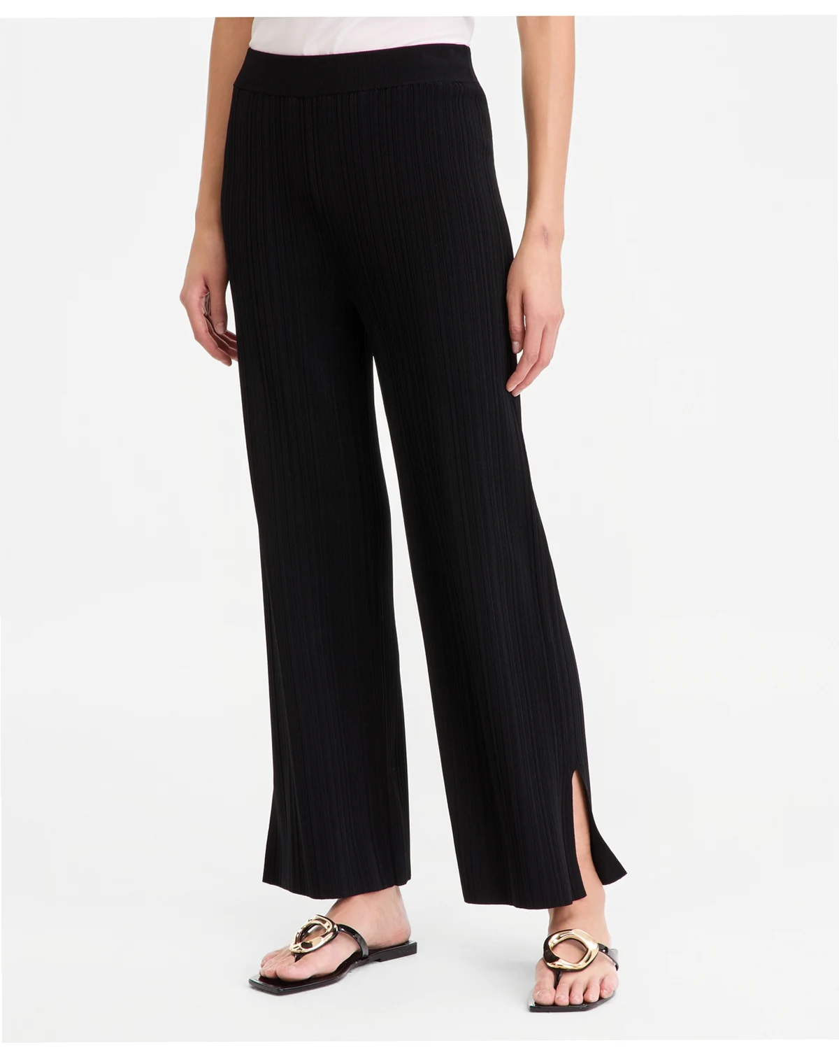 Women's Rib-Knit Pull-On Pants, Macy's Exclusive
