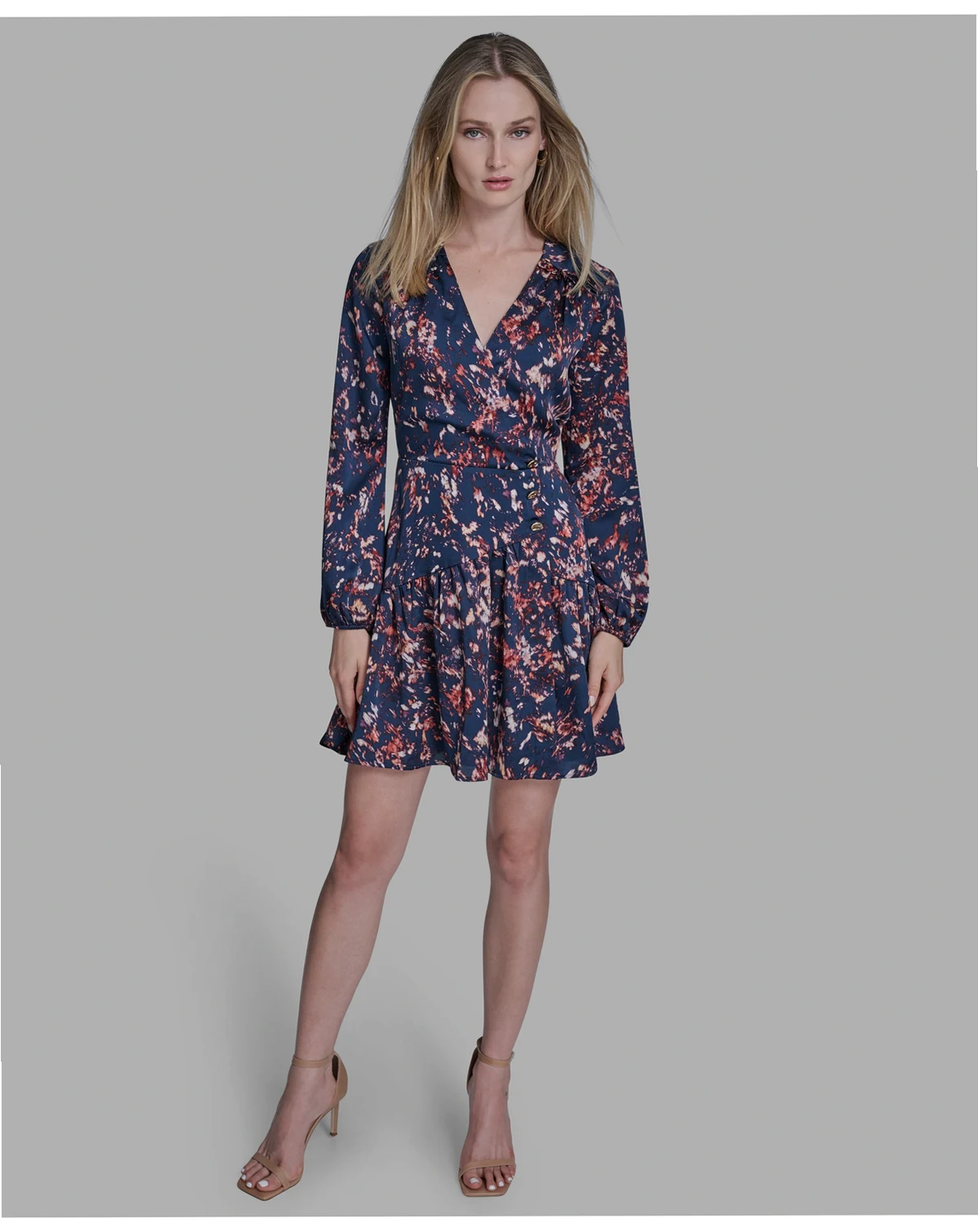 Women's V-Neck Floral Shift Dress